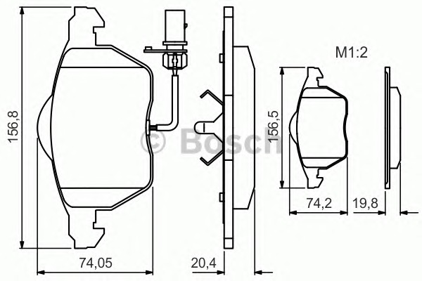 BOSCH Első fékbetét 0986495241_BOSCH