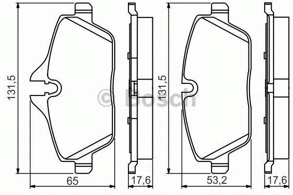 BOSCH Fékbetét, mind 0986495251_BOSCH