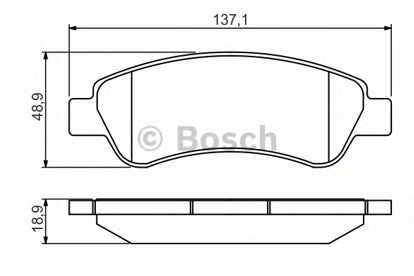 BOSCH Hátsó fékbetét 0986495254_BOSCH