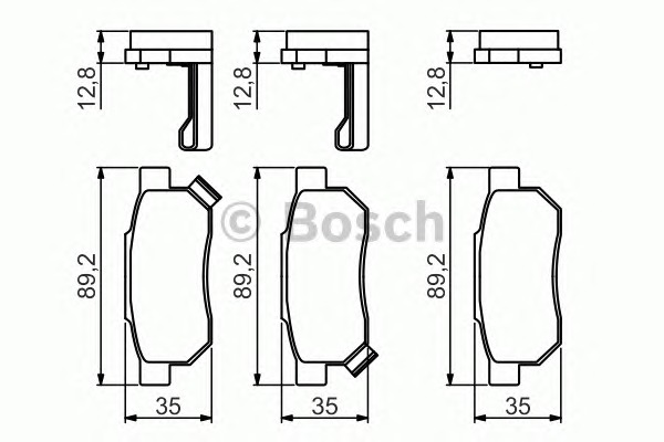 BOSCH Fékbetét, mind 0986495256_BOSCH