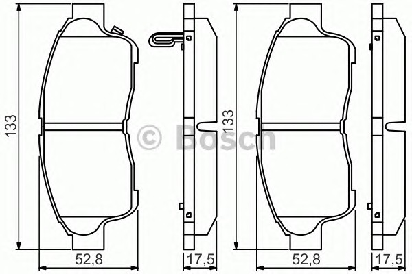 BOSCH Fékbetét, mind 0986495257_BOSCH