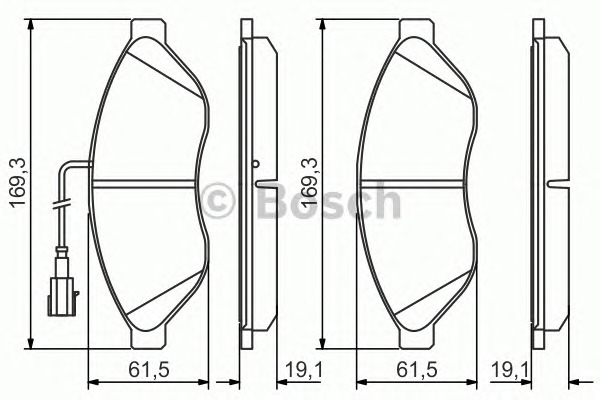 BOSCH Első fékbetét 0986495293_BOSCH