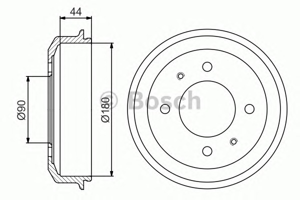 BOSCH Fékdob 0986477181_BOSCH