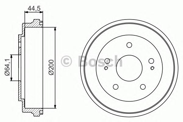 BOSCH Fékdob 0986477209_BOSCH