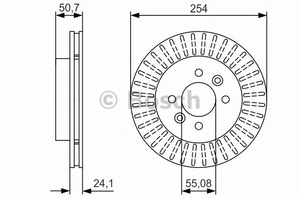 BOSCH Első féktárcsa 0986479D03_BOSCH