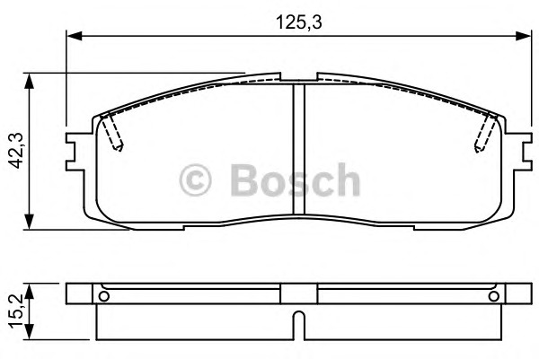 BOSCH Fékbetét, mind 0986495330_BOSCH