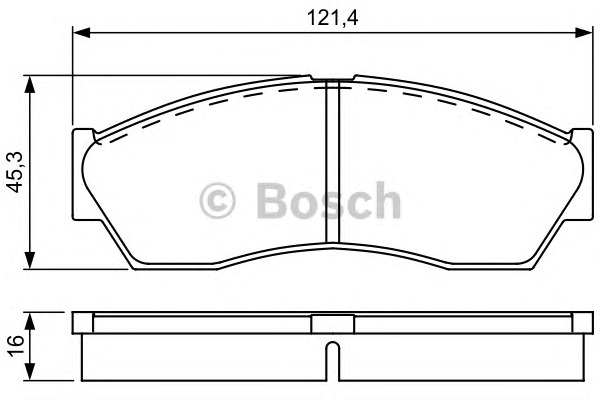 BOSCH Fékbetét, mind 0986495311_BOSCH