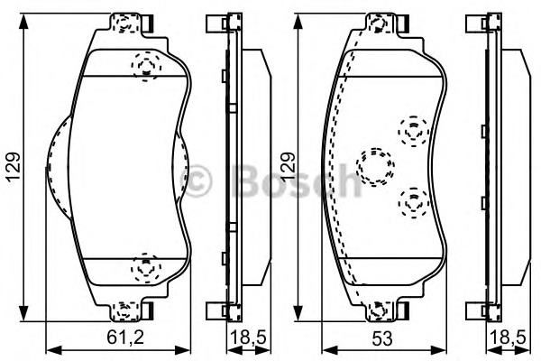 BOSCH Fékbetét, mind 0986495304_BOSCH