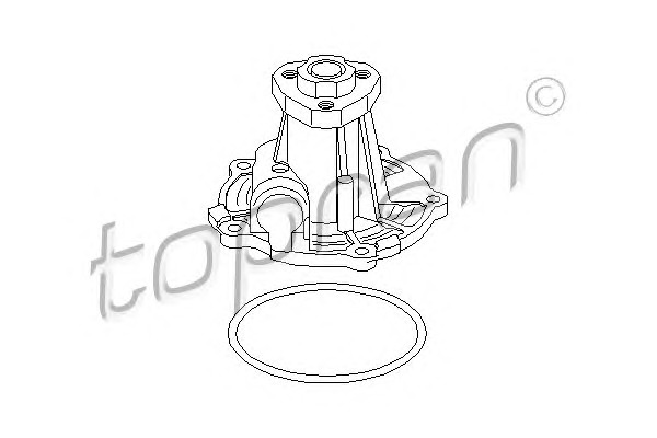 TOPRAN Vízpumpa 100314_TOP