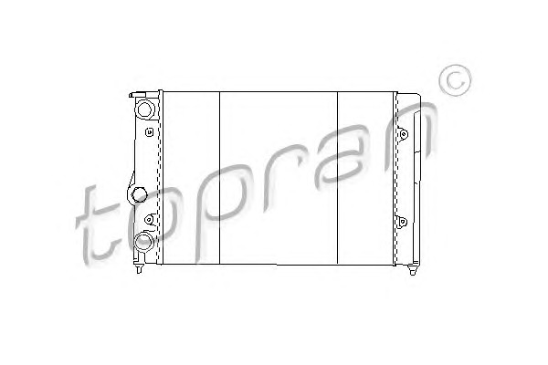 TOPRAN Vízhűtő 102572_TOP