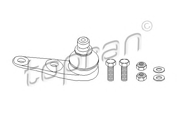TOPRAN Lengőkar gömbfej 104185_TOP
