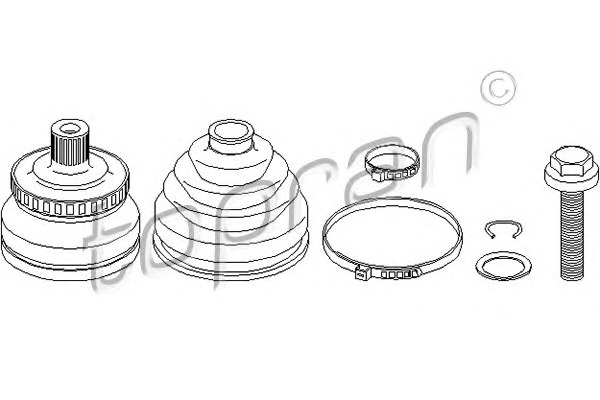 TOPRAN Féltengelycsukló készlet 111719_TOP
