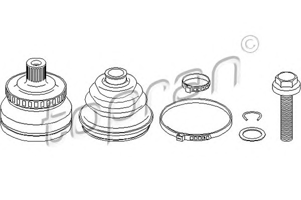 TOPRAN Féltengelycsukló készlet 103746_TOP