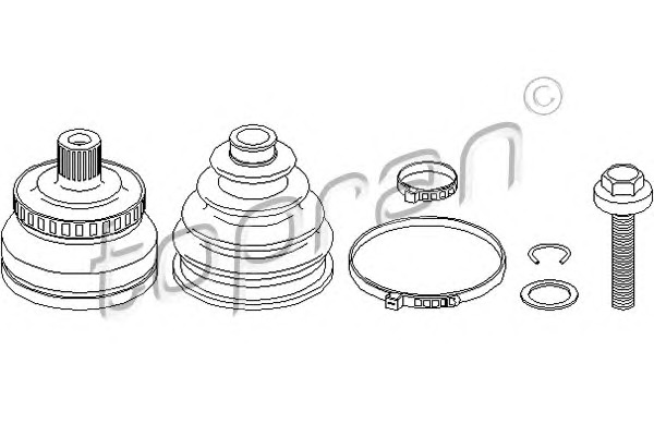 TOPRAN Féltengelycsukló készlet 104335_TOP