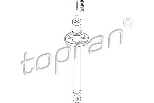 TOPRAN Hátsó Lengéscsillapító 103061_TOP