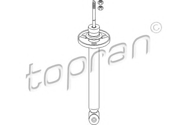 TOPRAN Hátsó Lengéscsillapító 103517_TOP