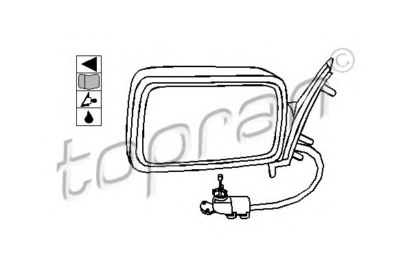 TOPRAN Visszapillantó tükör, külső 103153_TOP