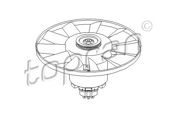 TOPRAN Ventilátor, vízhűtő 107715_TOP