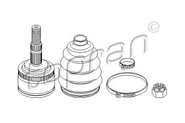 TOPRAN Féltengelycsukló készlet külső 207085_TOP