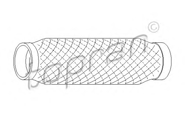 TOPRAN Flexibilis kipufogócső 207464_TOP