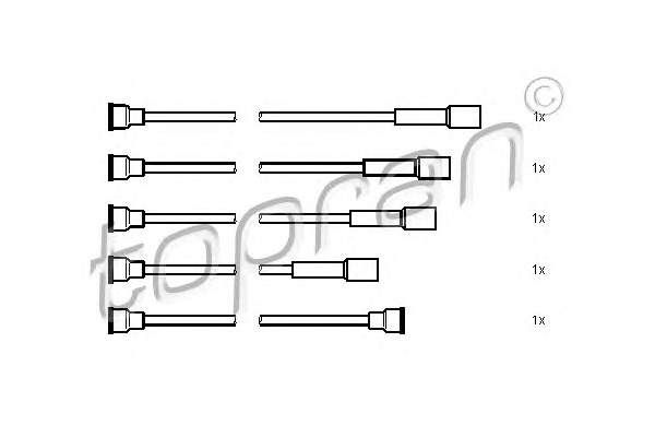 TOPRAN Gyújtókábel készlet 202506_TOP