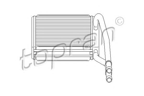 TOPRAN Fűtőradiátor 302110_TOP