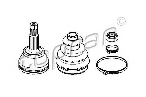 TOPRAN Féltengelycsukló készlet 300886_TOP