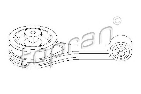 TOPRAN Motortartó bak 302389_TOP