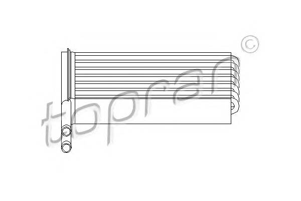 TOPRAN Fűtőradiátor 302109_TOP