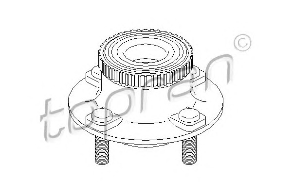 TOPRAN Kerékcsapágy aggyal 300280_TOP