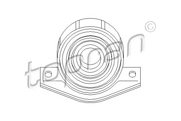 TOPRAN Kardánfelfüggesztő csapágy 400126_TOP