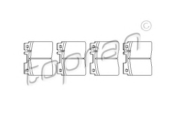 TOPRAN Első fékbetét 401288_TOP