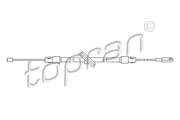 TOPRAN huzal, üzemi fék 401659_TOP