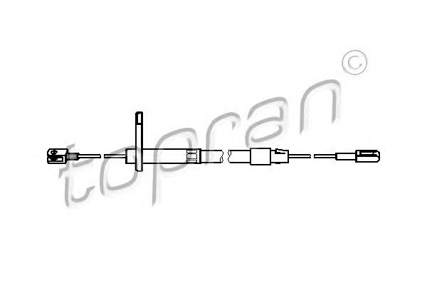 TOPRAN Kézifék bowden 401279_TOP