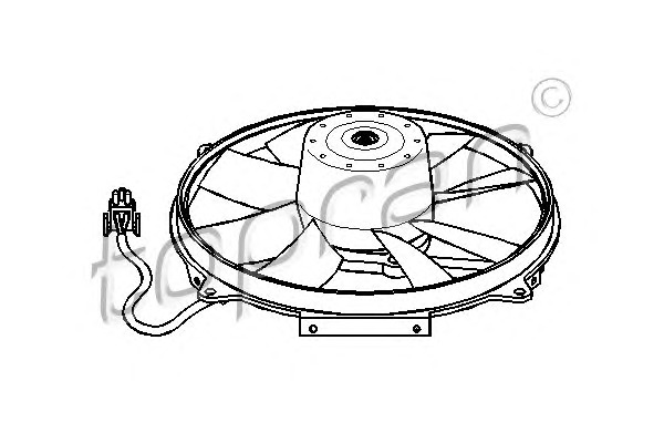 TOPRAN Ventilátor, vízhűtő 400794_TOP