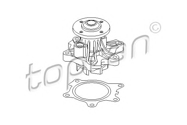 TOPRAN Vízpumpa 501076_TOP