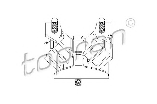 TOPRAN Motortartó bak 700152_TOP