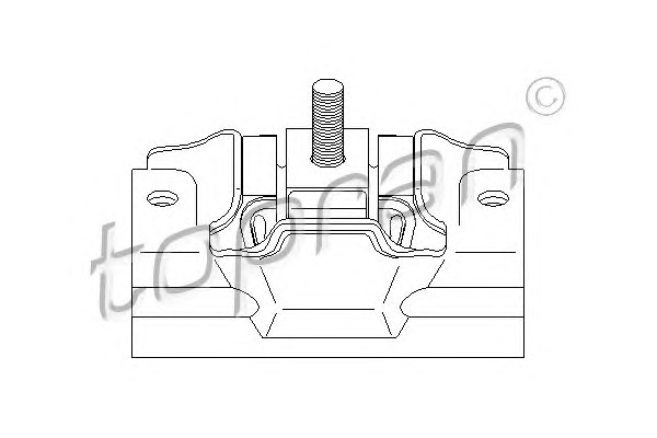 TOPRAN Motortartó bak 720345_TOP