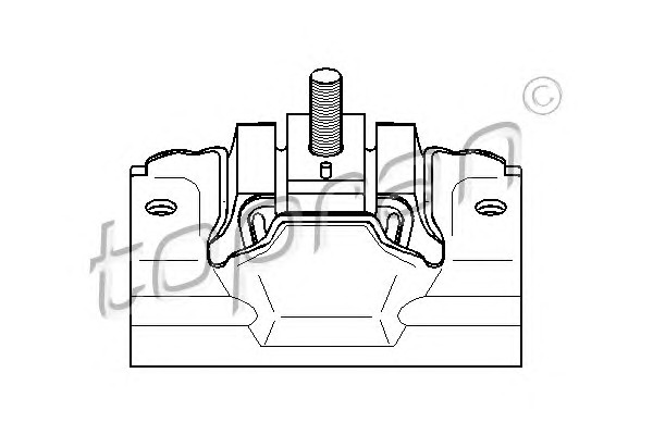 TOPRAN Motortartó bak 720366_TOP