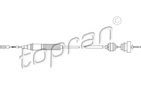 TOPRAN Kuplungbowden 722110_TOP