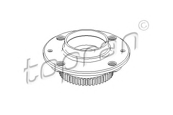 TOPRAN Kerékcsapágy aggyal 722248_TOP