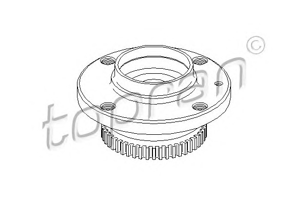 TOPRAN Kerékcsapágy aggyal 722250_TOP