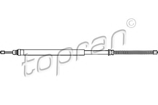 TOPRAN Kézifék bowden 721630_TOP