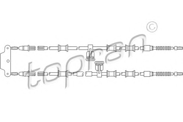 TOPRAN Kézifék bowden 207867_TOP