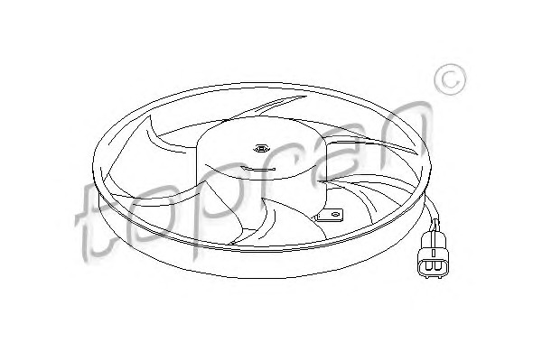 TOPRAN Ventilátor, vízhűtő 207916_TOP
