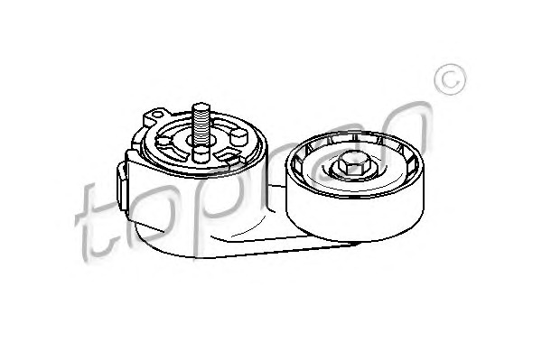 TOPRAN Feszítőgörgő, vezérműszíj 304102_TOP