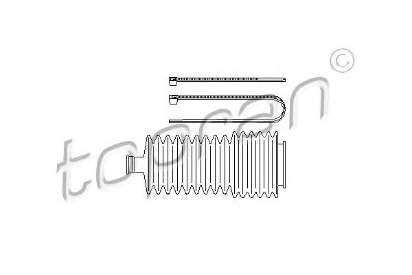 TOPRAN Kormánymű porvédő készlet 700745_TOP