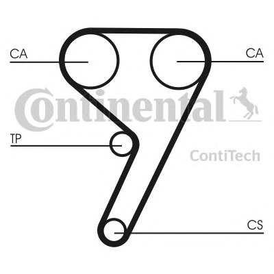 CONTITECH Vezérműszíj CT587_CONTI