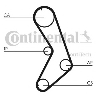 CONTITECH Vezérműszíj CT741_CONTI