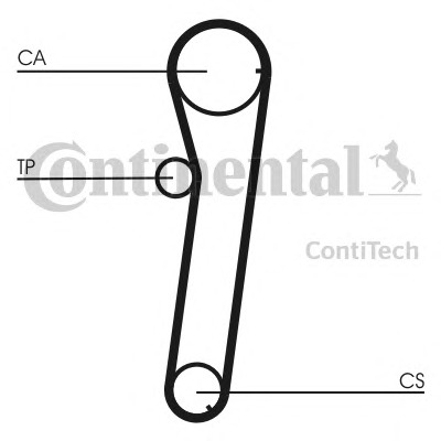 CONTITECH Vezérműszíj CT766_CONTI